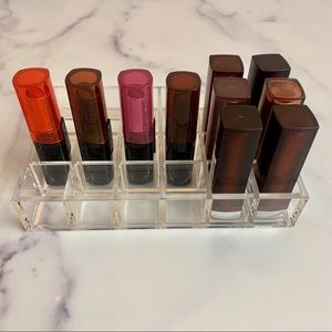 Clear Acrylic Lipstick Holder Makeup Organization Storage